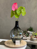 Clear Vase Grey