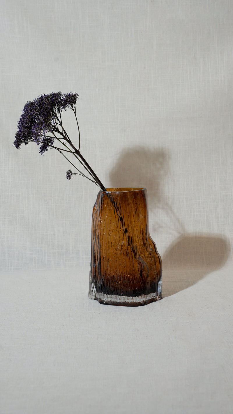 Clear Vase Orange